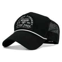 Load image into Gallery viewer, Destroy Tyranny and Die Free Patch Rope Snapback Hat