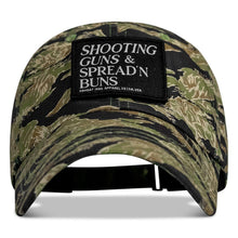 Load image into Gallery viewer, Shooting Guns &amp; Spread'n Buns Patch RipStop Low Pro Hat