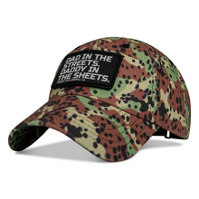 Load image into Gallery viewer, Dad in the Streets. Daddy in the Sheets. Patch RipStop Low Pro Hat