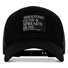 Load image into Gallery viewer, Shooting Guns &amp; Spread'n Buns Patch Snapback Hat