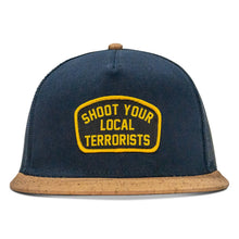 Load image into Gallery viewer, Shoot Your Local Terrorists Patch Mesh Snapback Flatbill Curved Hat