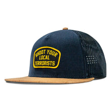Load image into Gallery viewer, Shoot Your Local Terrorists Patch Mesh Snapback Flatbill Curved Hat