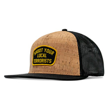 Load image into Gallery viewer, Shoot Your Local Terrorists Patch Mesh Snapback Flatbill Curved Hat