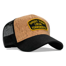 Load image into Gallery viewer, Shoot Your Local Terrorists Patch Mesh Snapback Flatbill Curved Hat
