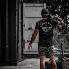 Load image into Gallery viewer, Dying is Easy. Surviving Is Hard Men's T-Shirt
