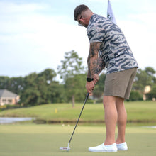 Load image into Gallery viewer, Tiger Stripe Green Button-up