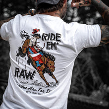 Load image into Gallery viewer, Ride 'Em Raw - Saddles Are For Sissy's Men's T-Shirt