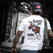 Load image into Gallery viewer, Ride 'Em Raw - Saddles Are For Sissy's Men's T-Shirt