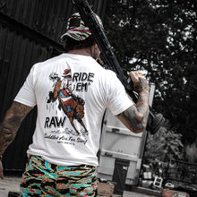 Load image into Gallery viewer, Ride 'Em Raw - Saddles Are For Sissy's Men's T-Shirt