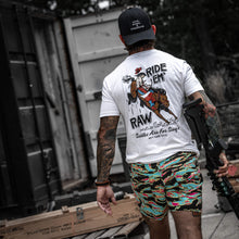 Load image into Gallery viewer, Ride 'Em Raw - Saddles Are For Sissy's Men's T-Shirt