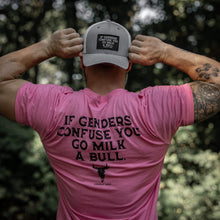 Load image into Gallery viewer, If Genders Confuse You, Go Milk a Bull Men's T-Shirt