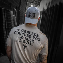 Load image into Gallery viewer, If Genders Confuse You, Go Milk a Bull Men's T-Shirt