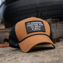 Load image into Gallery viewer, If Gender Confuses You Go Milk A Bull Patch Rope Snapback Hat
