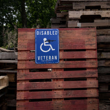 Load image into Gallery viewer, Disabled Veteran Metal Wall Mounted Sign
