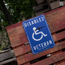 Load image into Gallery viewer, Disabled Veteran Metal Wall Mounted Sign