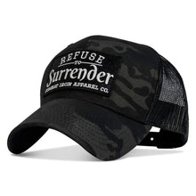 Load image into Gallery viewer, Refuse To Surrender B/W Patch Snapback Hat