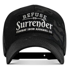 Load image into Gallery viewer, Refuse To Surrender B/W Patch Snapback Hat