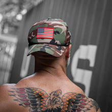 Load image into Gallery viewer, American Flag PVC Patch Waterproof Weekender Snapback