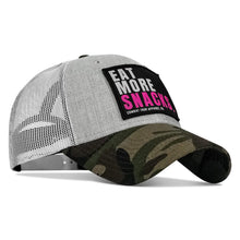 Load image into Gallery viewer, Eat More Snacks Patch Snapback Hat