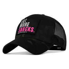 Load image into Gallery viewer, Eat More Snacks Patch Snapback Hat