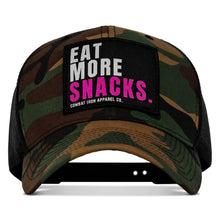 Load image into Gallery viewer, Eat More Snacks Patch Snapback Hat