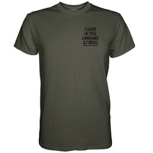 Load image into Gallery viewer, Fluent In Foul Language and Tiddies Men's T-Shirt
