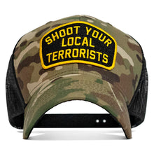 Load image into Gallery viewer, Shoot Your Local Terrorists Patch Snapback Hat