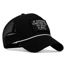 Load image into Gallery viewer, If Gender Confuses You Go Milk A Bull Patch Rope Snapback Hat