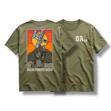 Load image into Gallery viewer, "ORCHESTRATED DEATH" TEE (MIL GREEN)