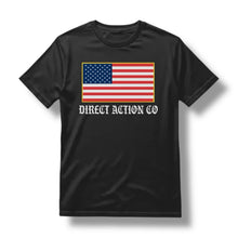 Load image into Gallery viewer, DA CO FLAG TEE (BLACK / HEATHER METAL)
