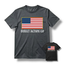 Load image into Gallery viewer, DA CO FLAG TEE (BLACK / HEATHER METAL)