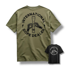 Load image into Gallery viewer, "DOPE DEALER" TEE (BLACK / MIL GREEN)