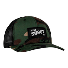Load image into Gallery viewer, Just Shoot It Patch Snapback Hat