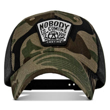 Load image into Gallery viewer, Nobody Is Coming To Save You Skull Patch Ripstop Snapback