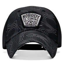 Load image into Gallery viewer, Nobody Is Coming To Save You Skull Patch Ripstop Snapback