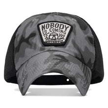 Load image into Gallery viewer, Nobody Is Coming To Save You Skull Patch Ripstop Snapback
