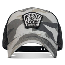 Load image into Gallery viewer, Nobody Is Coming To Save You Skull Patch Snapback Hat