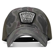 Load image into Gallery viewer, Nobody Is Coming To Save You Skull Patch Ripstop Snapback