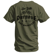 Load image into Gallery viewer, Live With Purpose. Not Approval Men's T-Shirt