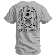 Load image into Gallery viewer, Hoist the Black Flag Skull &amp; Bones Men's T-Shirt