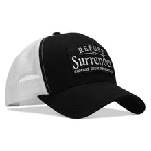 Load image into Gallery viewer, Refuse To Surrender B/W Patch Snapback Hat