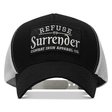 Load image into Gallery viewer, Refuse To Surrender B/W Patch Snapback Hat