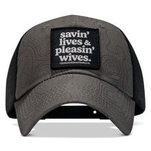 Load image into Gallery viewer, Ripstop Savin' Lives &amp; Pleasin' Wives Low Pro Snapback