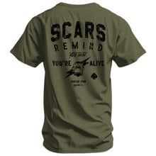 Load image into Gallery viewer, Scars Remind You That You're Alive Men's T-Shirt