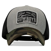 Load image into Gallery viewer, Support Your Local Cowboys Patch Snapback Hat
