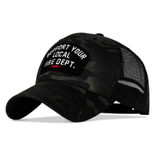 Load image into Gallery viewer, Support Your Local Fire Dept. Patch Snapback Hat