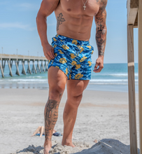 Load image into Gallery viewer, Swim Trunks - Tiger Stripe Blue