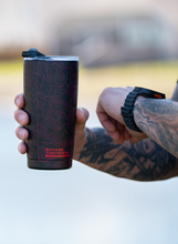 Load image into Gallery viewer, Topo 20 oz Black/Red Tumbler