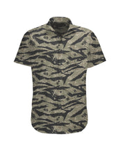 Load image into Gallery viewer, Tiger Stripe Green Button-up