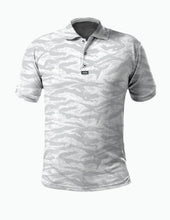 Load image into Gallery viewer, Performance Polo - Tiger Stripe White